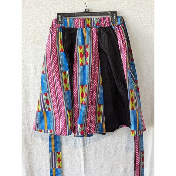 Women's Shenbolen African Design Midi Tie Skirt Size Large - Picture 5 of 5